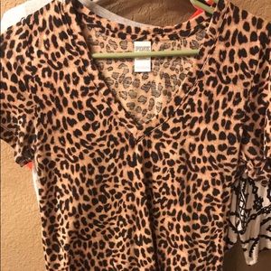 PINK leopard print shirt